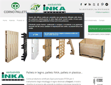 Tablet Screenshot of cornopallets.it